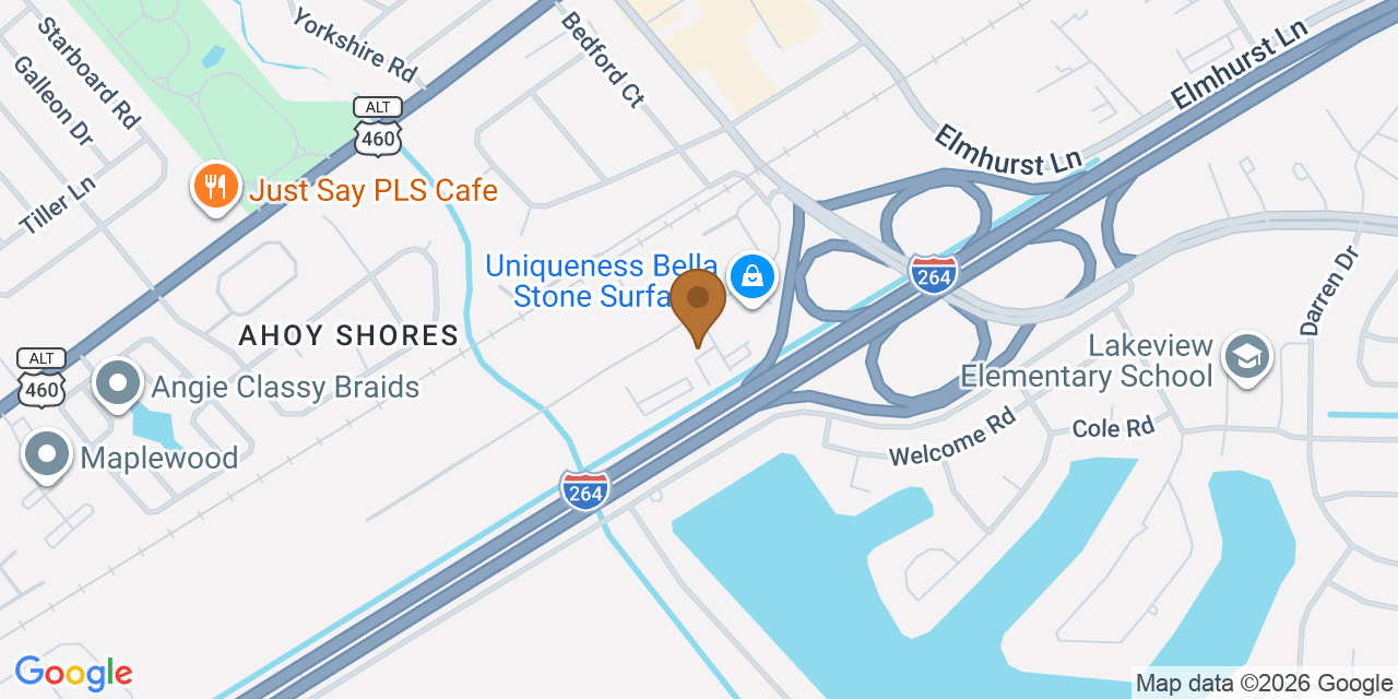 Map showing the Google Business location of Stublen Roofing at 4011 Seaboard Court, Portsmouth, VA, 23701