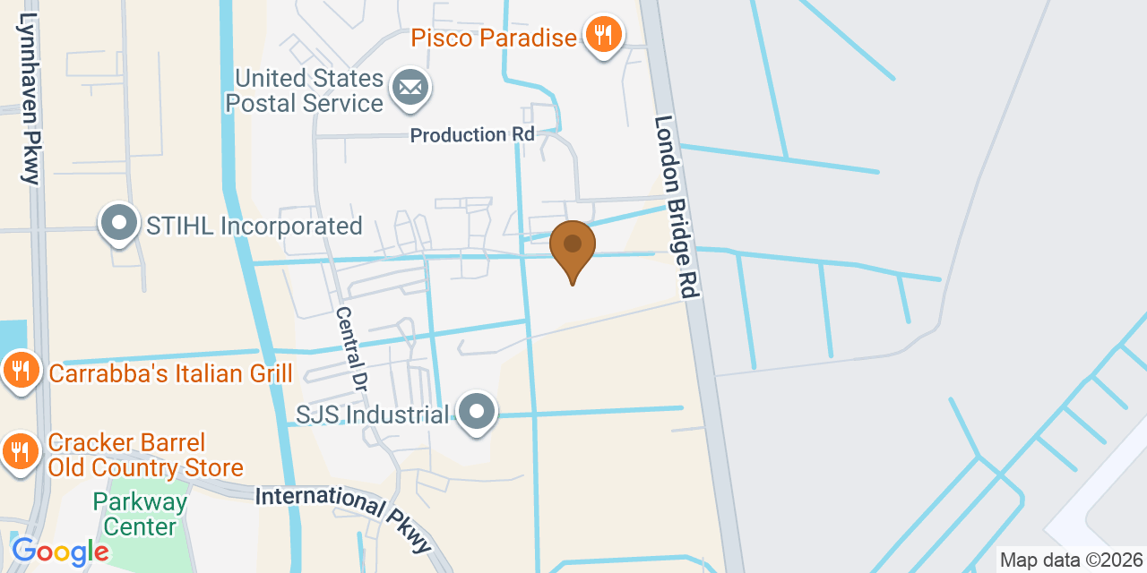 Map showing the Google Business location of Domi Roofing at 2589 Quality Court, Virginia Beach, VA, 23454