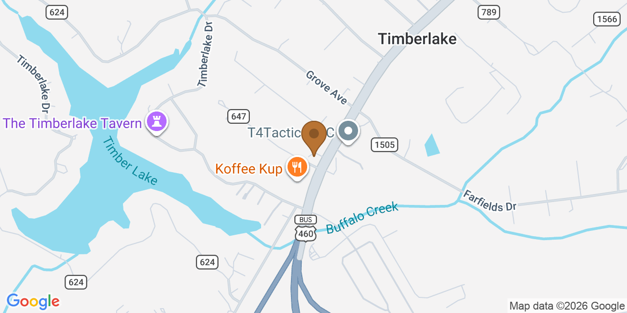 Map showing the Google Business location of BTB Construction Inc. at 22667 Timberlake Road, Lynchburg, VA, 24502