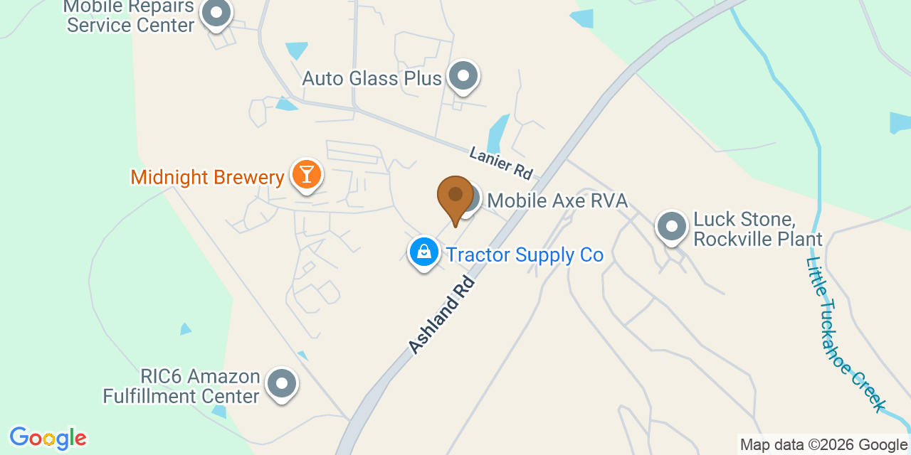 Map showing the Google Business location of Shanco Roofing at 2305 Commerce Center Drive, Rockville, VA, 23146