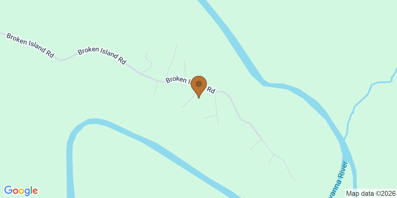 Map showing the Google Business location of Lounsbury Roofing at 1186 Broken Island Road, Palmyra, VA, 22963