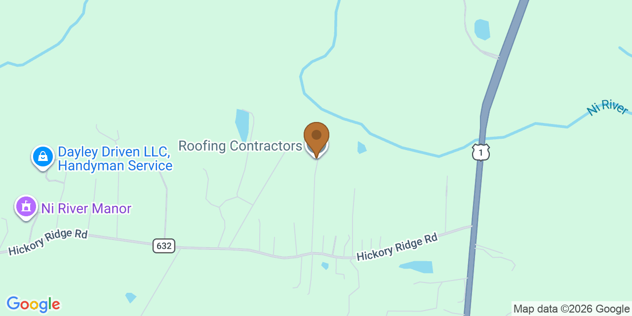 Map showing the Google Business location of Roofing Contractors LLC at 7710 Smith Mill Court, Spotsylvania Courthouse, VA, 22551