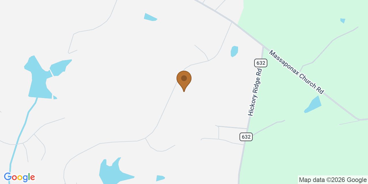 Map showing the Google Business location of Radiant Home Services at 8107 Waterford Drive, Spotsylvania Courthouse, VA, 22551