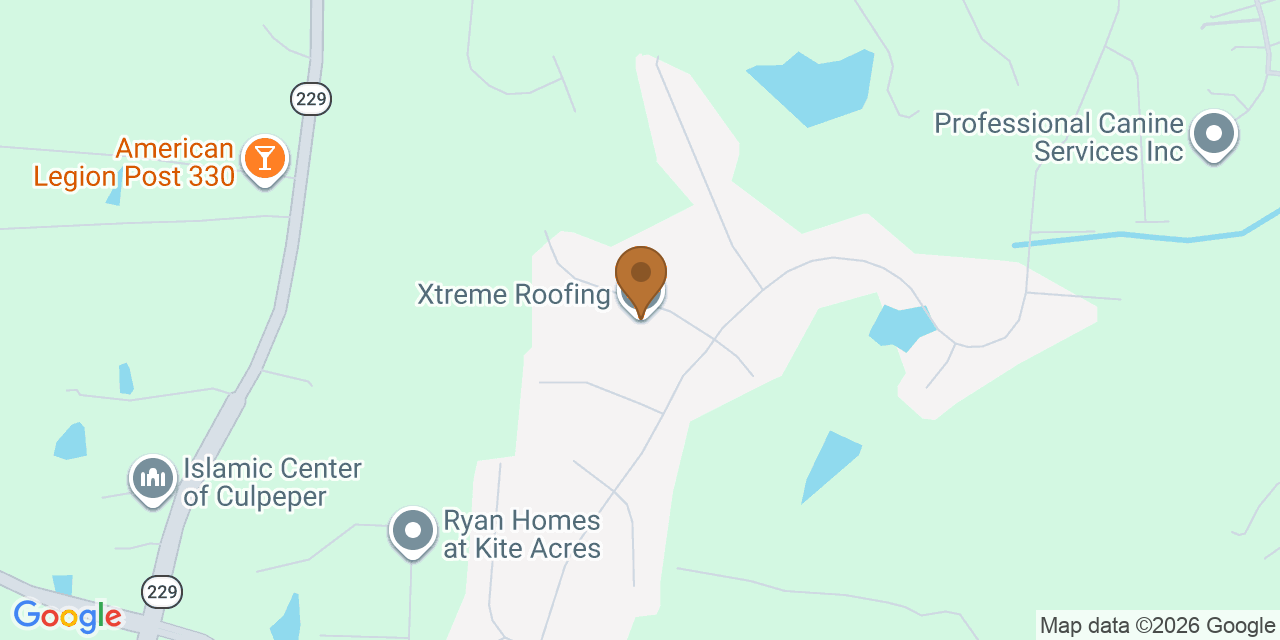 Map showing the Google Business location of Xtreme Roofing at 14209 Belle Avenue, Winston, VA, 22701