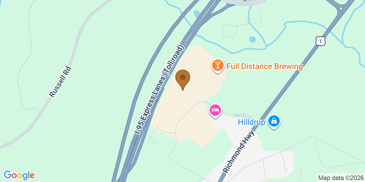 Map showing the Google Business location of Shaq's Restoration Services at 800 Corporate Drive, Stafford, VA, 22554