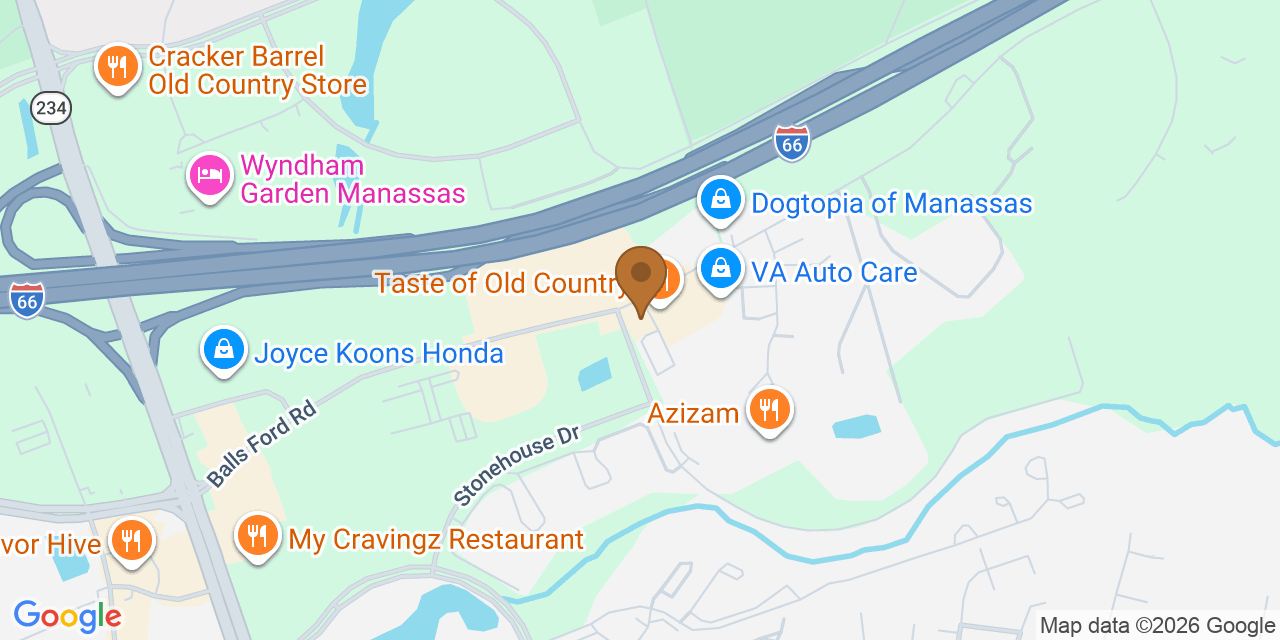 Map showing the Google Business location of Ebenezer Roofing LLC at 10435 Balls Ford Road, Manassas, VA, 20109