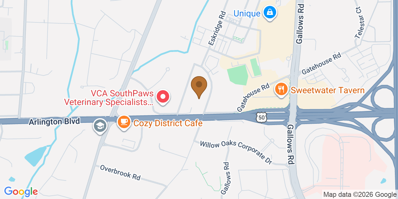 Map showing the Google Business location of All Day Roofing & More at 3060 Williams Drive, Fairfax, VA, 22031